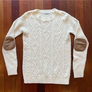 ASOS Glamorous Tall Cable Knit Sweater with Elbow Patch